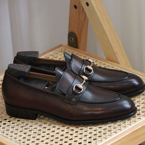 Mocassins habillés à mors pour hommes