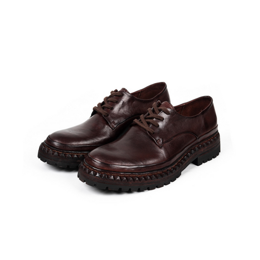 Men's Platform Derby Shoes Horsehide