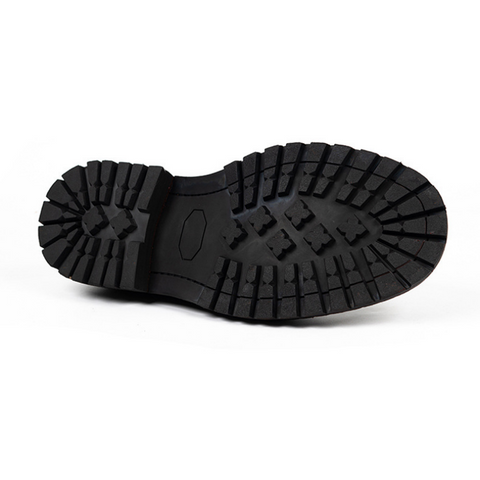 メンズ プラットフォーム ダービーシューズ ホースハイド