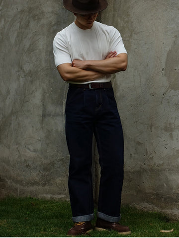 Men's Jacquard Crew Neck Tees