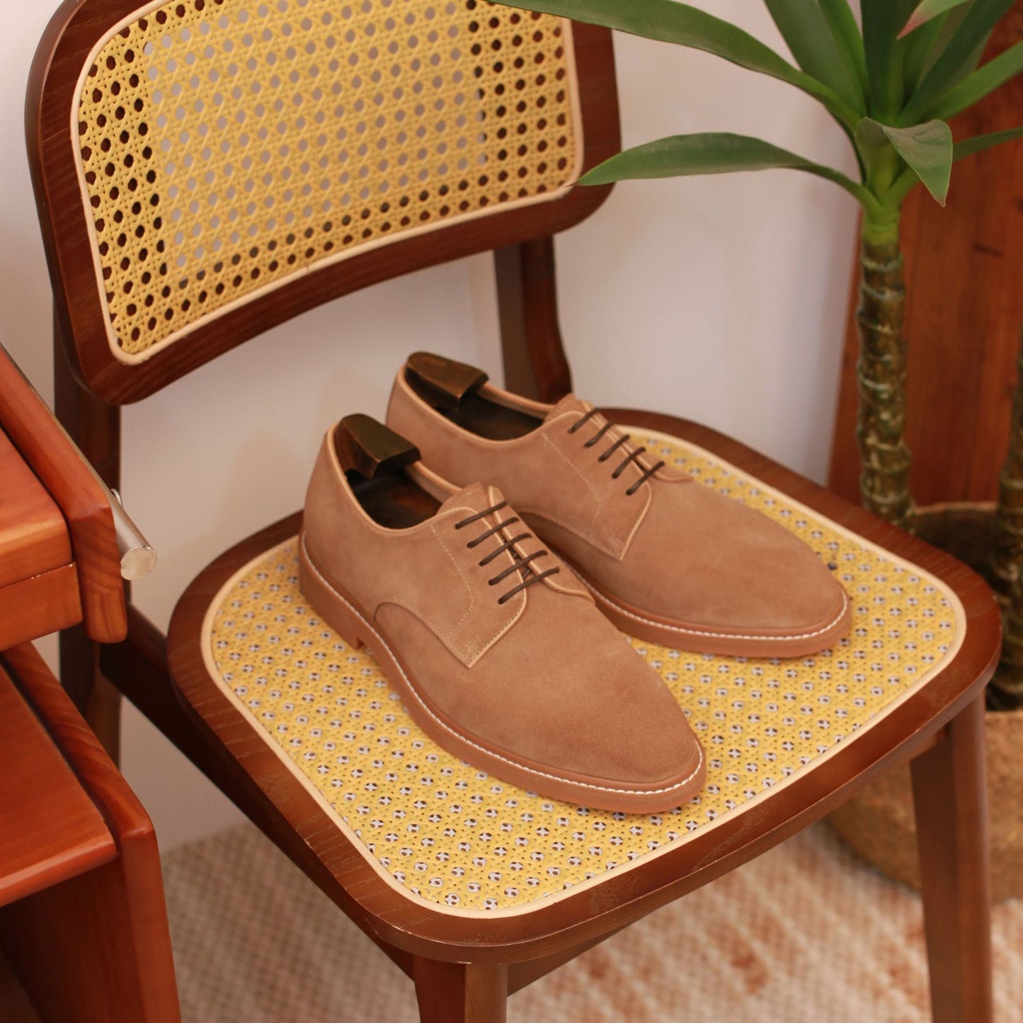 Chaussures Derby en daim pour hommes 