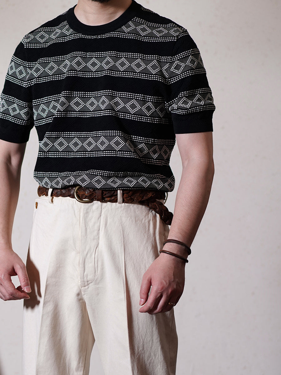 Men's Knit Jacquard T-shirt