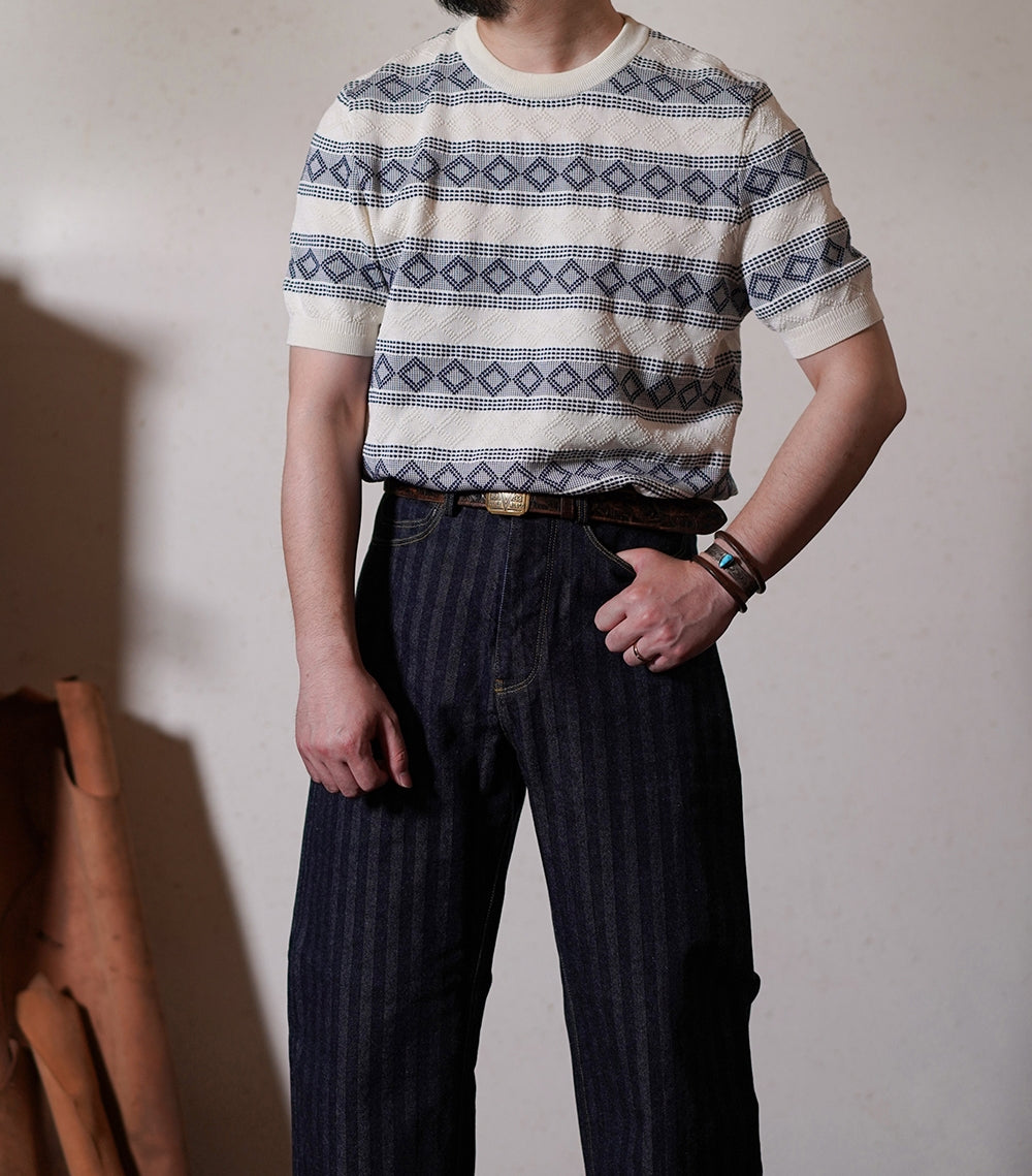 Men's Knit Jacquard T-shirt