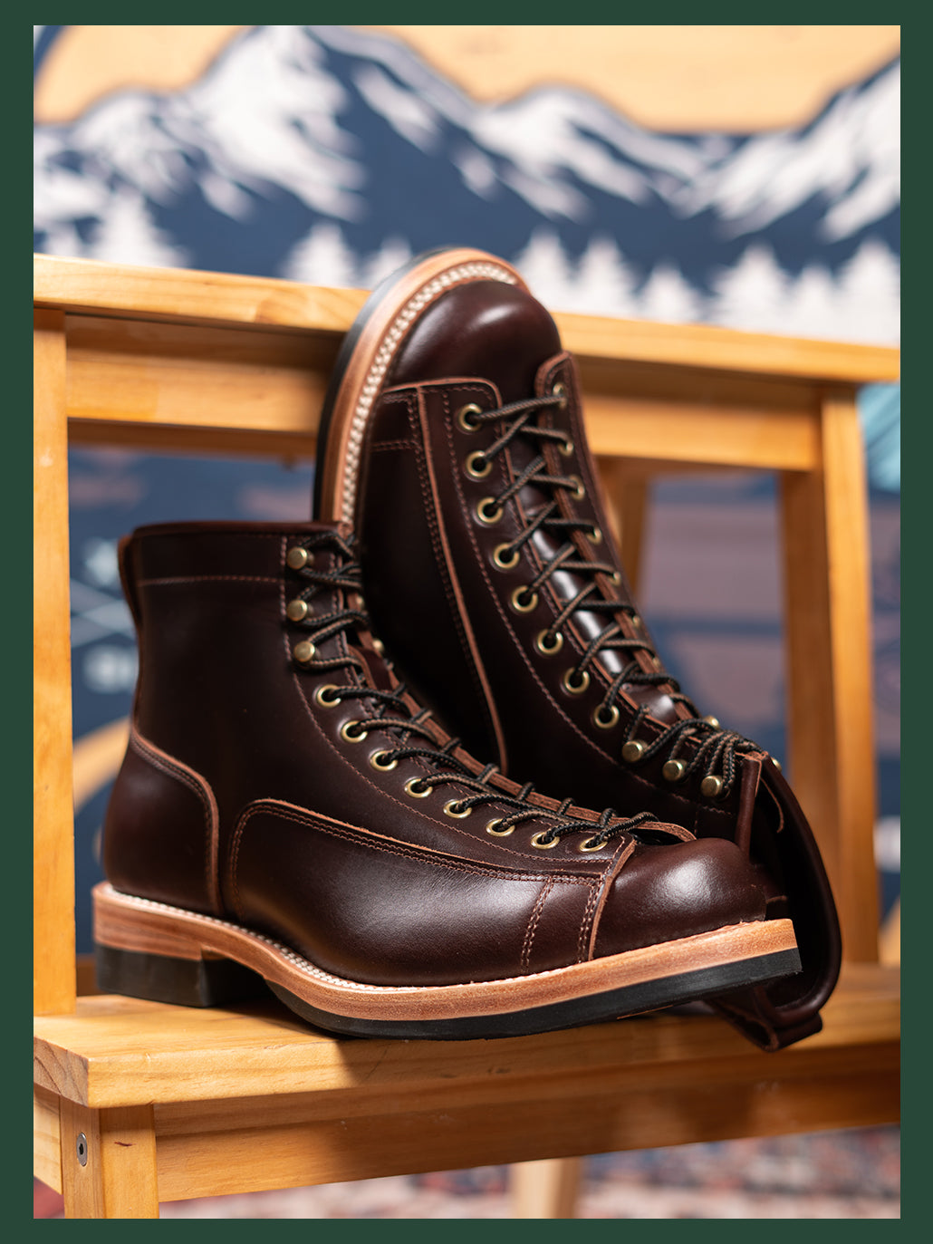 Bottes de combat en cuir pour hommes