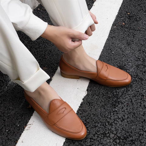 Mocassins en cuir pour hommes