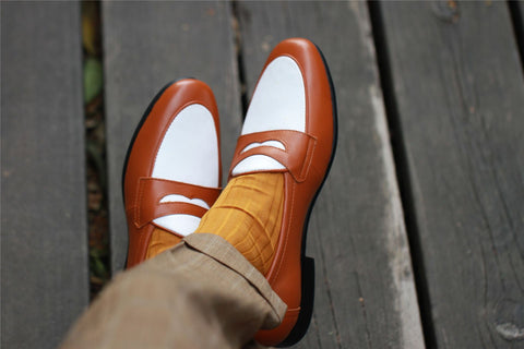 Mocassins en cuir pour hommes
