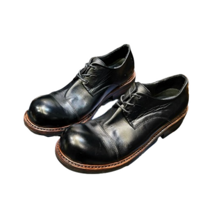 Men's Round Toe Leather Shoes