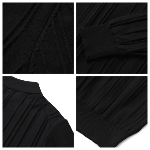 メンズ リブ ジップ プラケット ポロシャツ