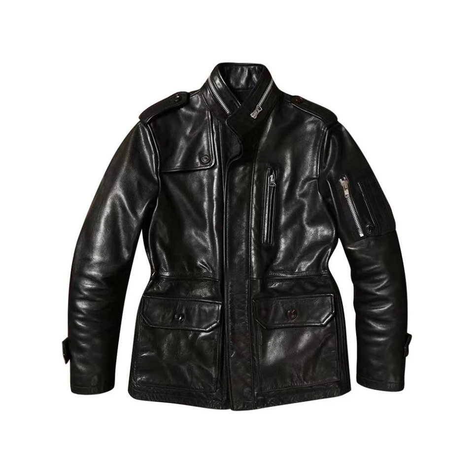 Men's Field Safari Leather Jacket