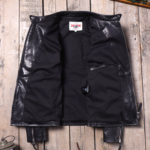 Veste de moto en cuir pour homme des années 1900