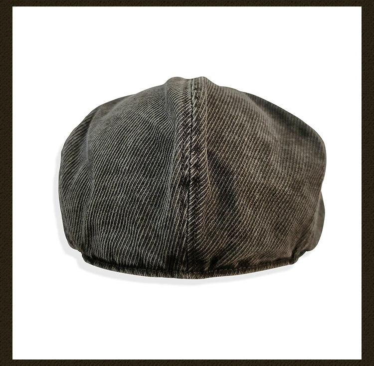 Casquette gavroche délavée pour homme