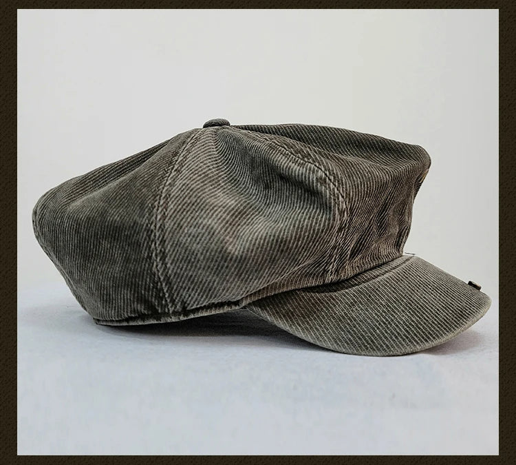 Casquette gavroche délavée pour homme