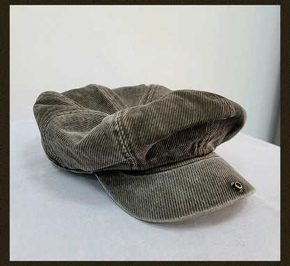 Casquette gavroche délavée pour homme