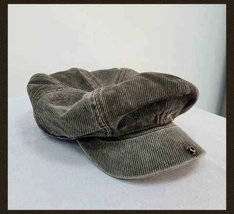 Men's Washed Newsboy Cap