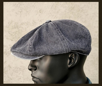 Casquette gavroche délavée pour homme