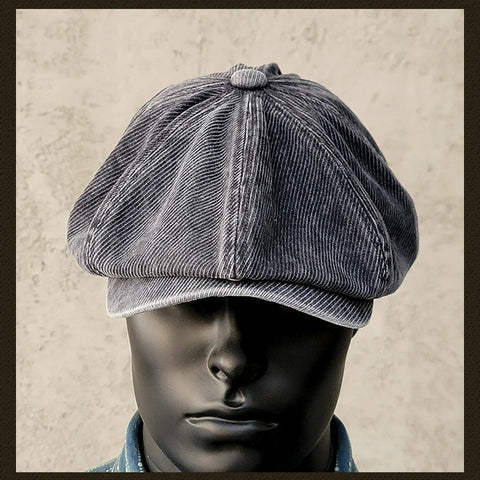 Men's Washed Newsboy Cap