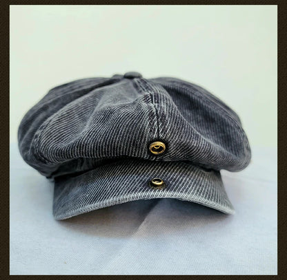 Casquette gavroche délavée pour homme