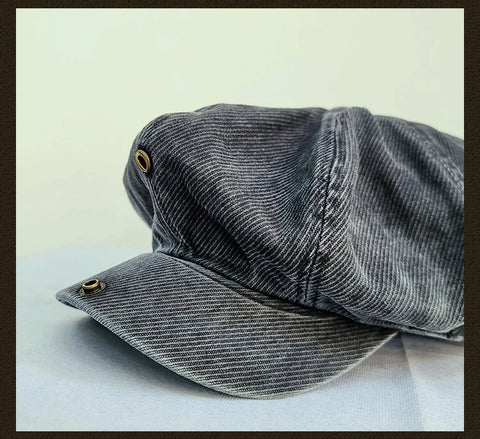 Men's Washed Newsboy Cap