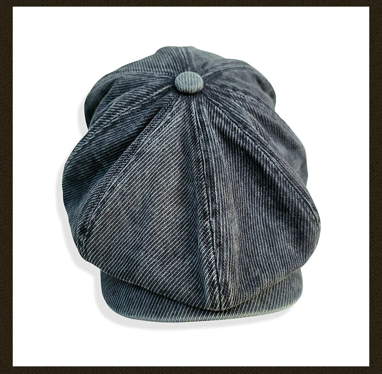 Casquette gavroche délavée pour homme