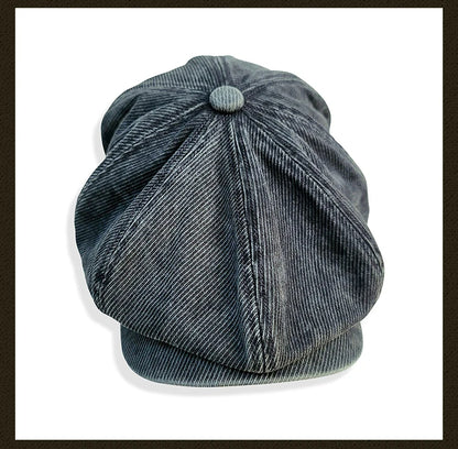 Casquette gavroche délavée pour homme