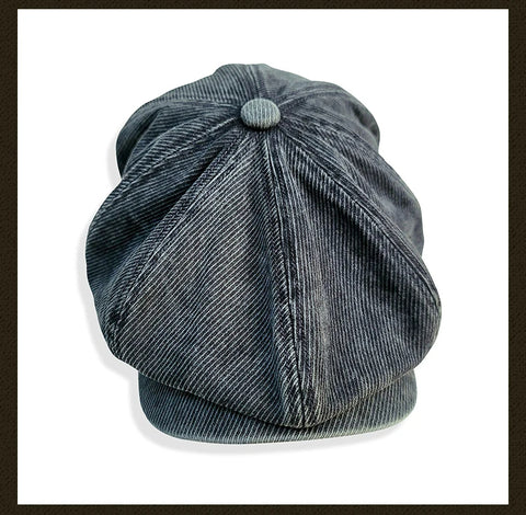 Men's Washed Newsboy Cap