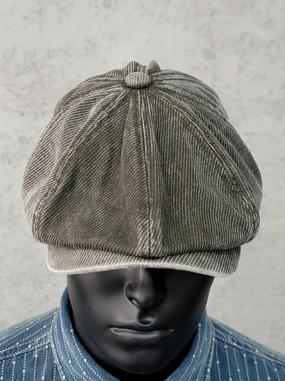 Casquette gavroche délavée pour homme