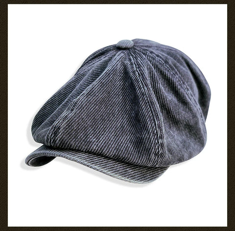 Men's Washed Newsboy Cap