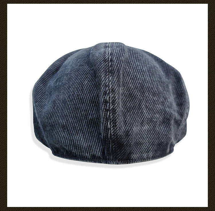 Casquette gavroche délavée pour homme