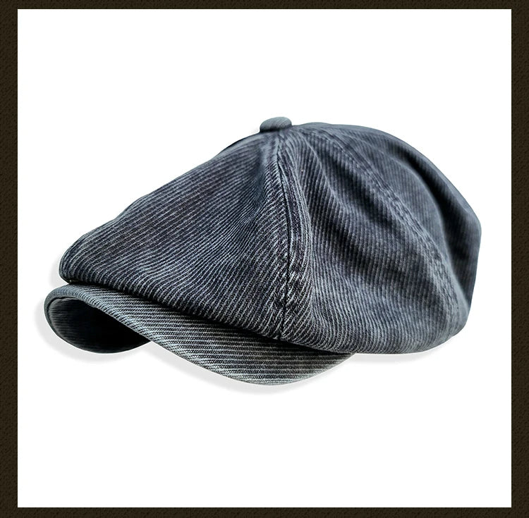 Casquette gavroche délavée pour homme