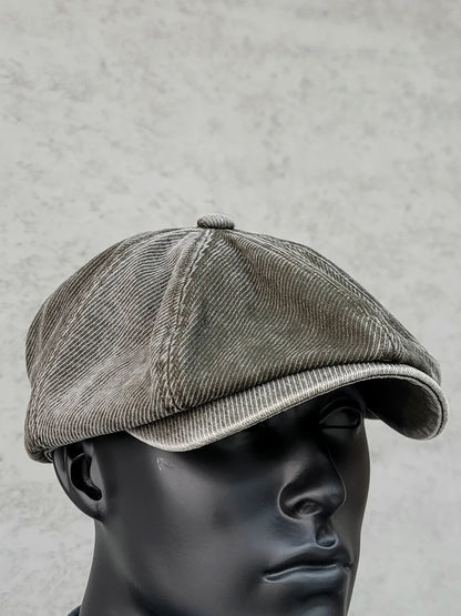 Casquette gavroche délavée pour homme