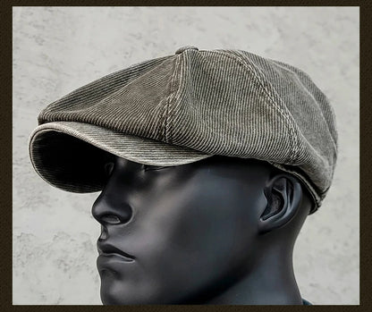 Casquette gavroche délavée pour homme