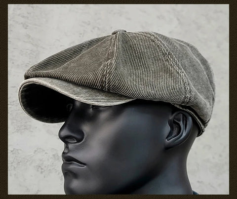Men's Washed Newsboy Cap