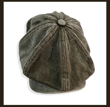 Casquette gavroche délavée pour homme