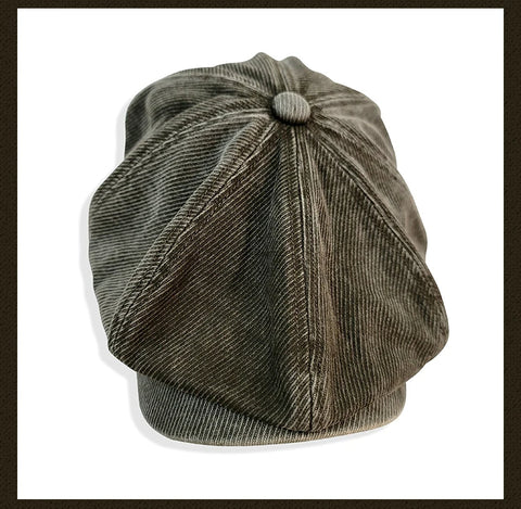 Men's Washed Newsboy Cap