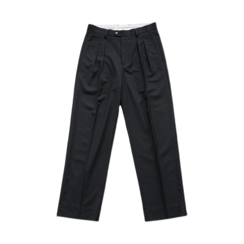 Men's Pleated Wide Leg Trousers