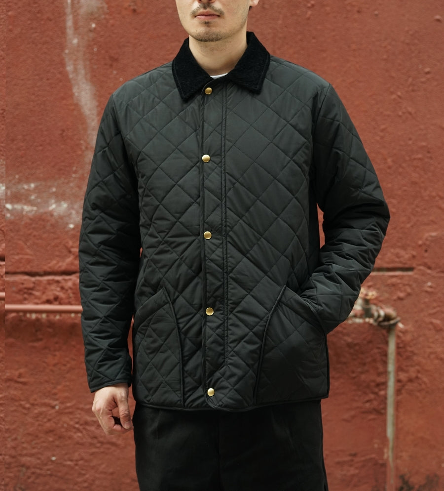 Quilted button cheap up jacket