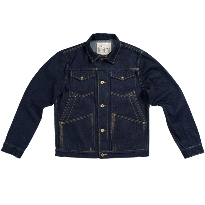 Veste camionneur en denim Selvedge 15,6 oz pour homme