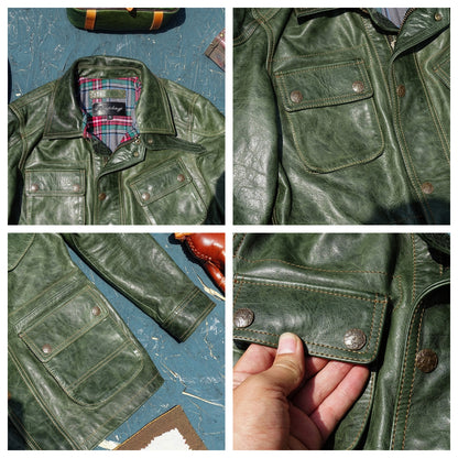 Men's Safari Field Leather Jacket