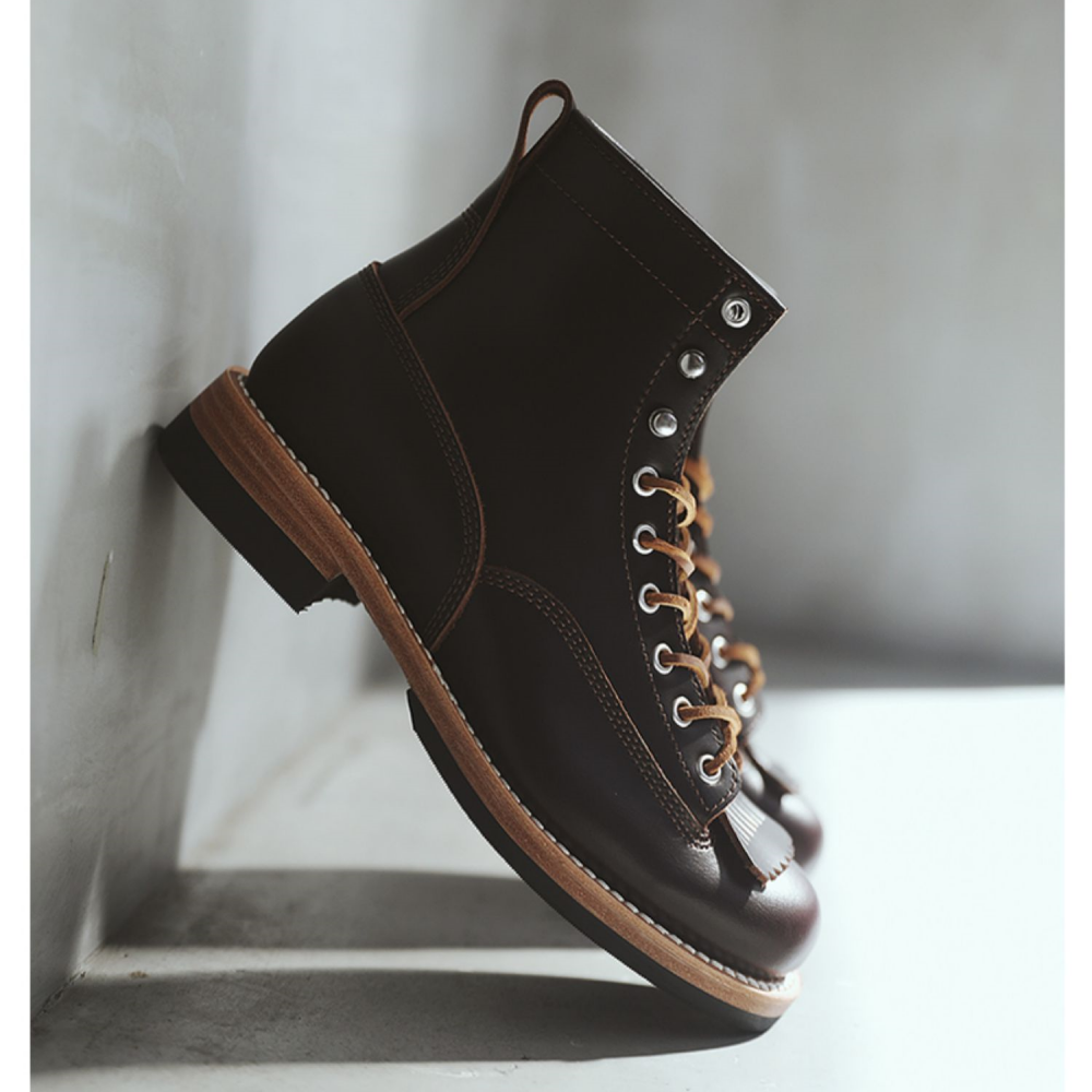 Men's Fringed Service Boots