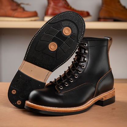 Men's Fringed Service Boots