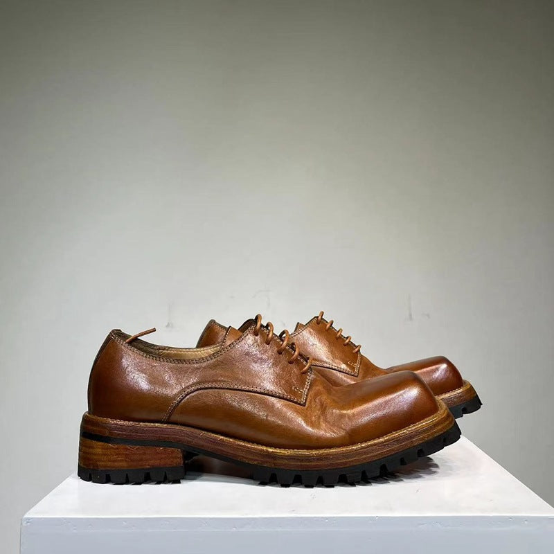 Chaussures Derby à bout carré pour hommes