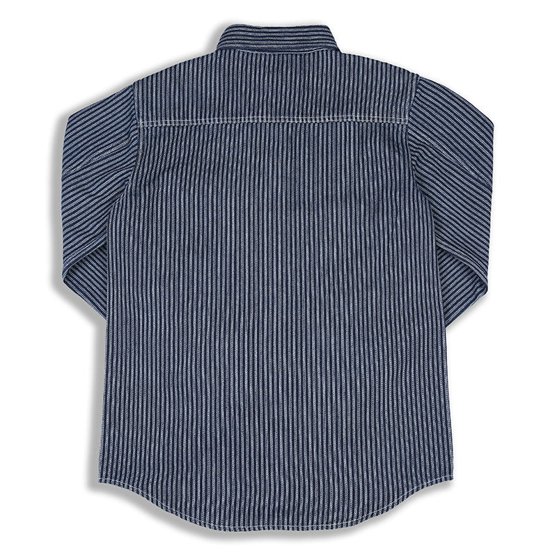 Men's Striped Denim Chore Shirt