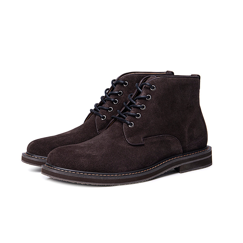 Men's Suede Derby Boots