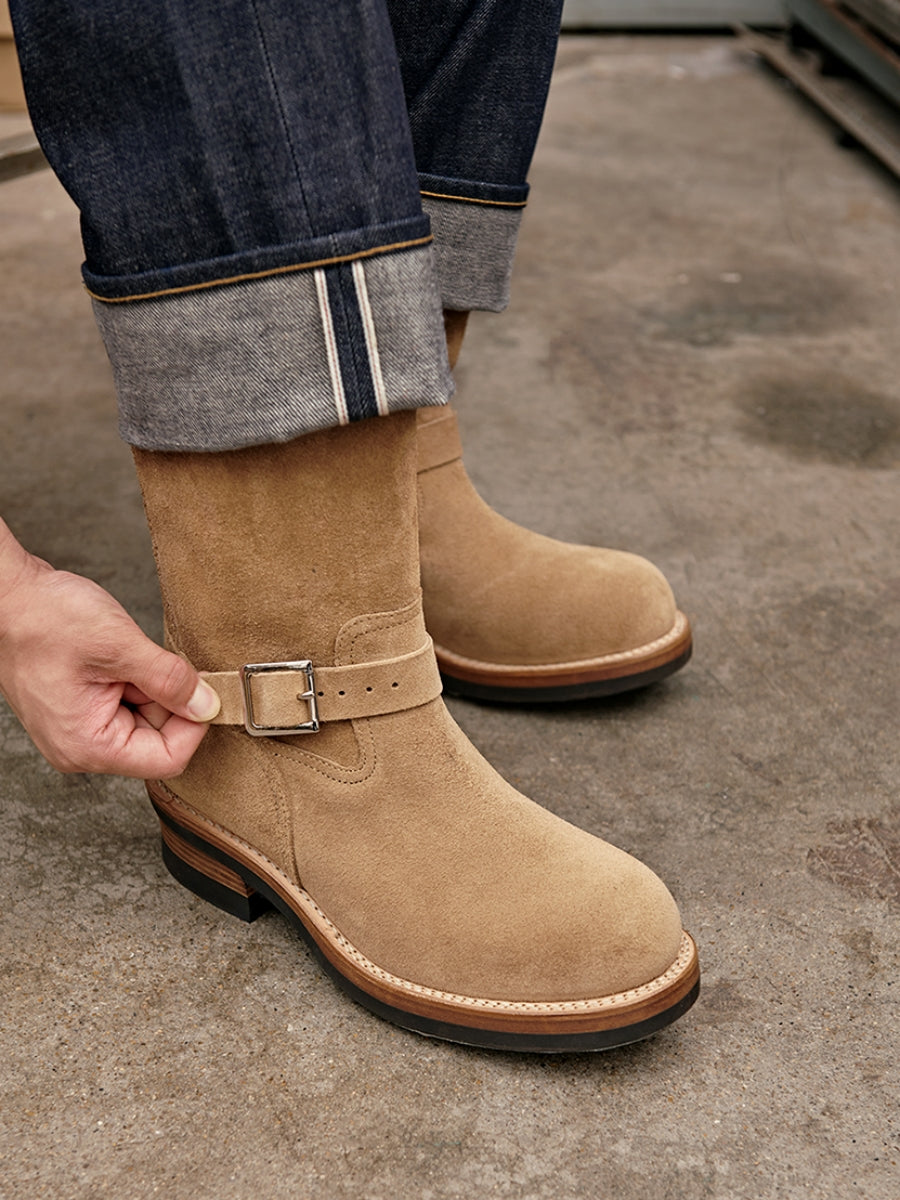 Bottes d'ingénieur en daim pour hommes 601