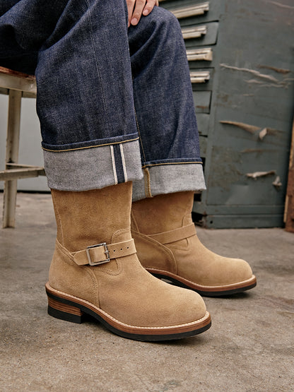 Bottes d'ingénieur en daim pour hommes 601