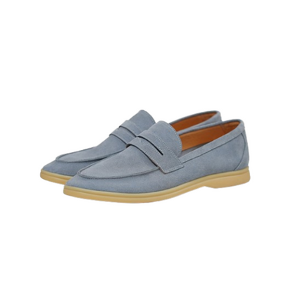 Mocassins Penny en daim pour hommes