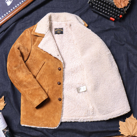 Men's Cowboy Suede Coat