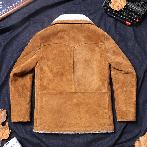 Men's Cowboy Suede Coat