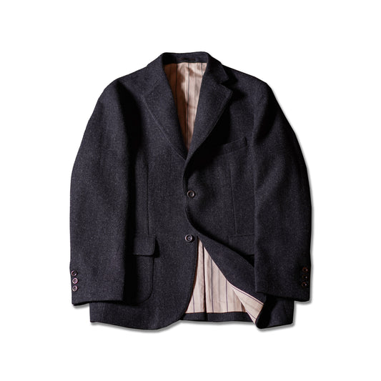 Men's Charcoal Grey Tweed Suit Jacket