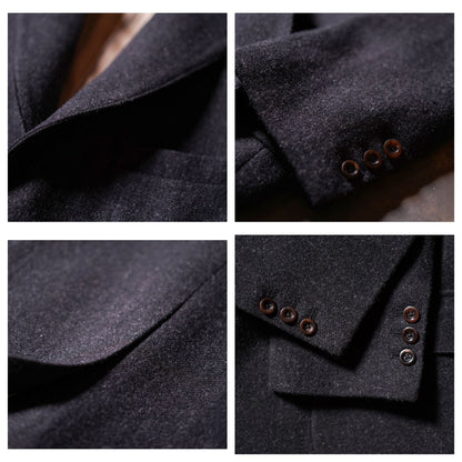 Men's Charcoal Tweed Suit Jacket